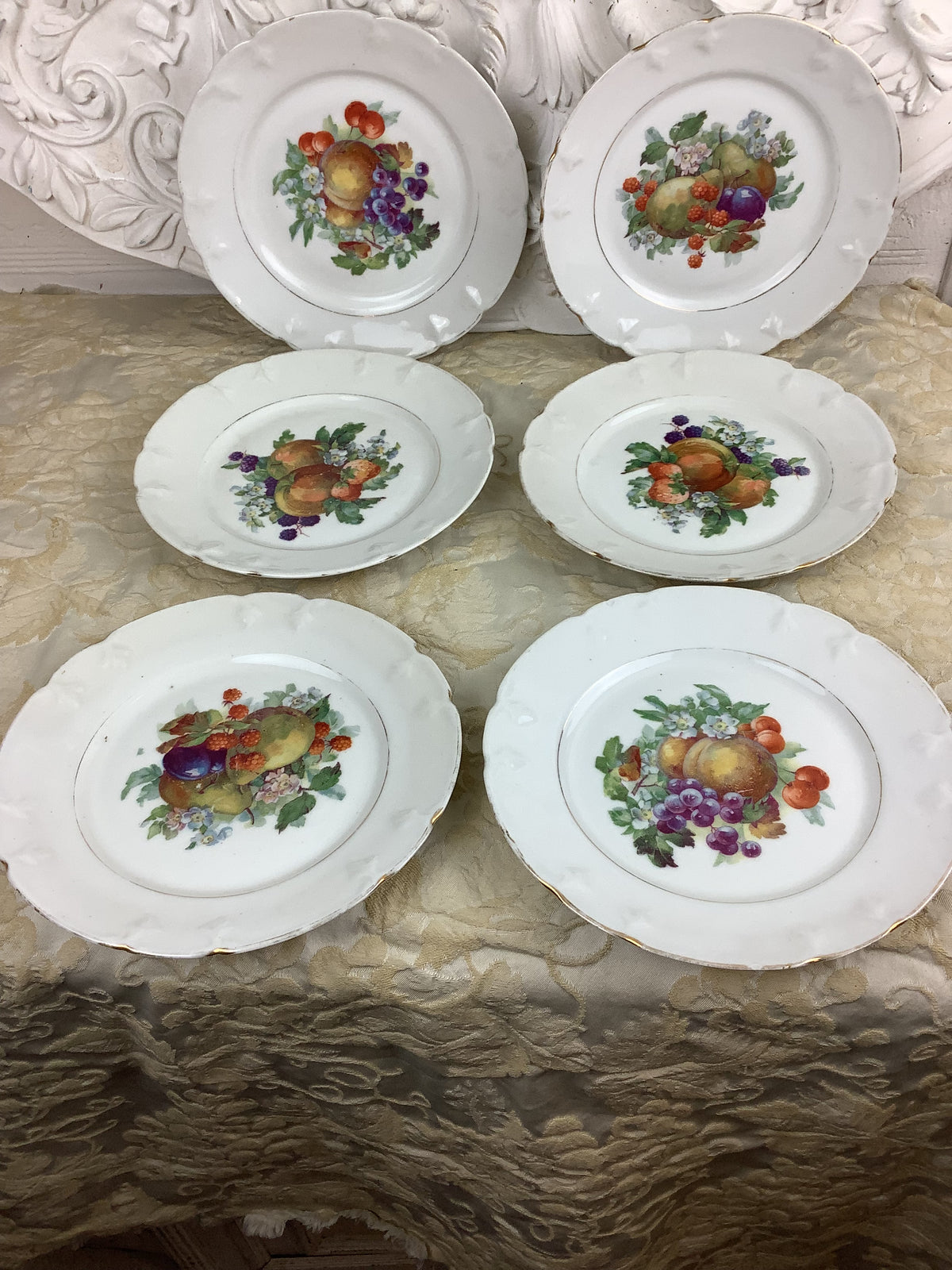 6 Assiettes à dessert anciennes Limoges France