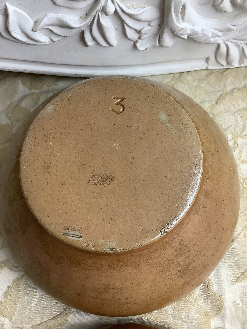 Lot de 2 bols anciens en grès émaillé – Poterie d’Argent-sur-Sauldre – Réf. 29M