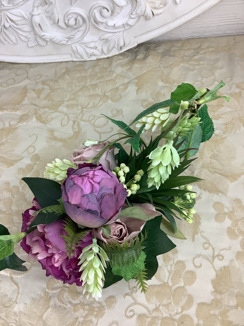 Composition florale C6-roses et pivoines