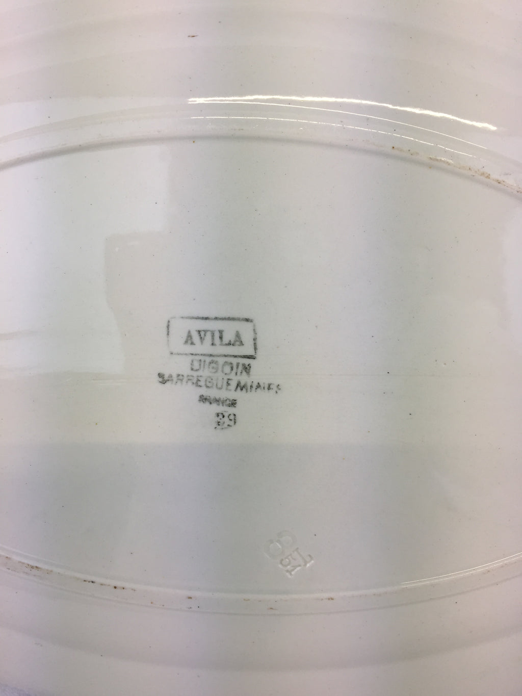 Plat ovale ancien Digoin Sarreguemines – Modèle Avila Ref 2y