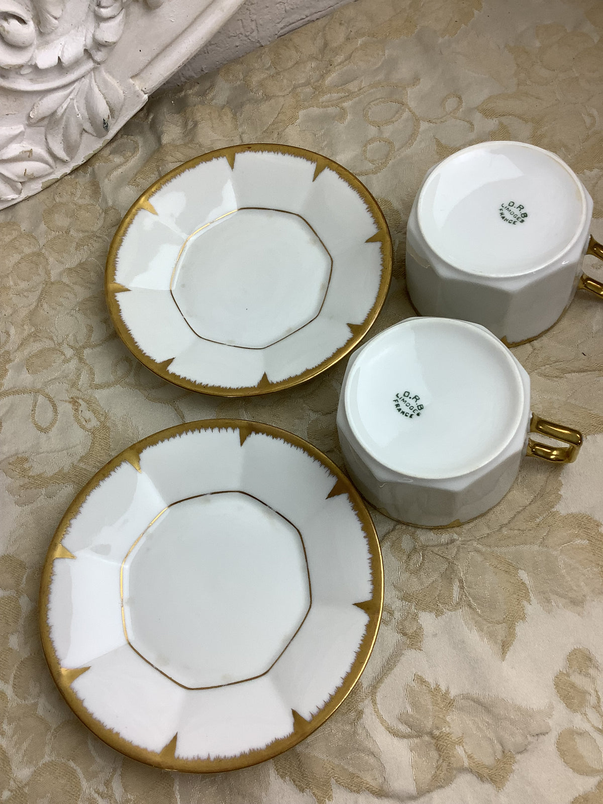 Duo de Tasses et soucoupes Porcelaine France -Ref 25s