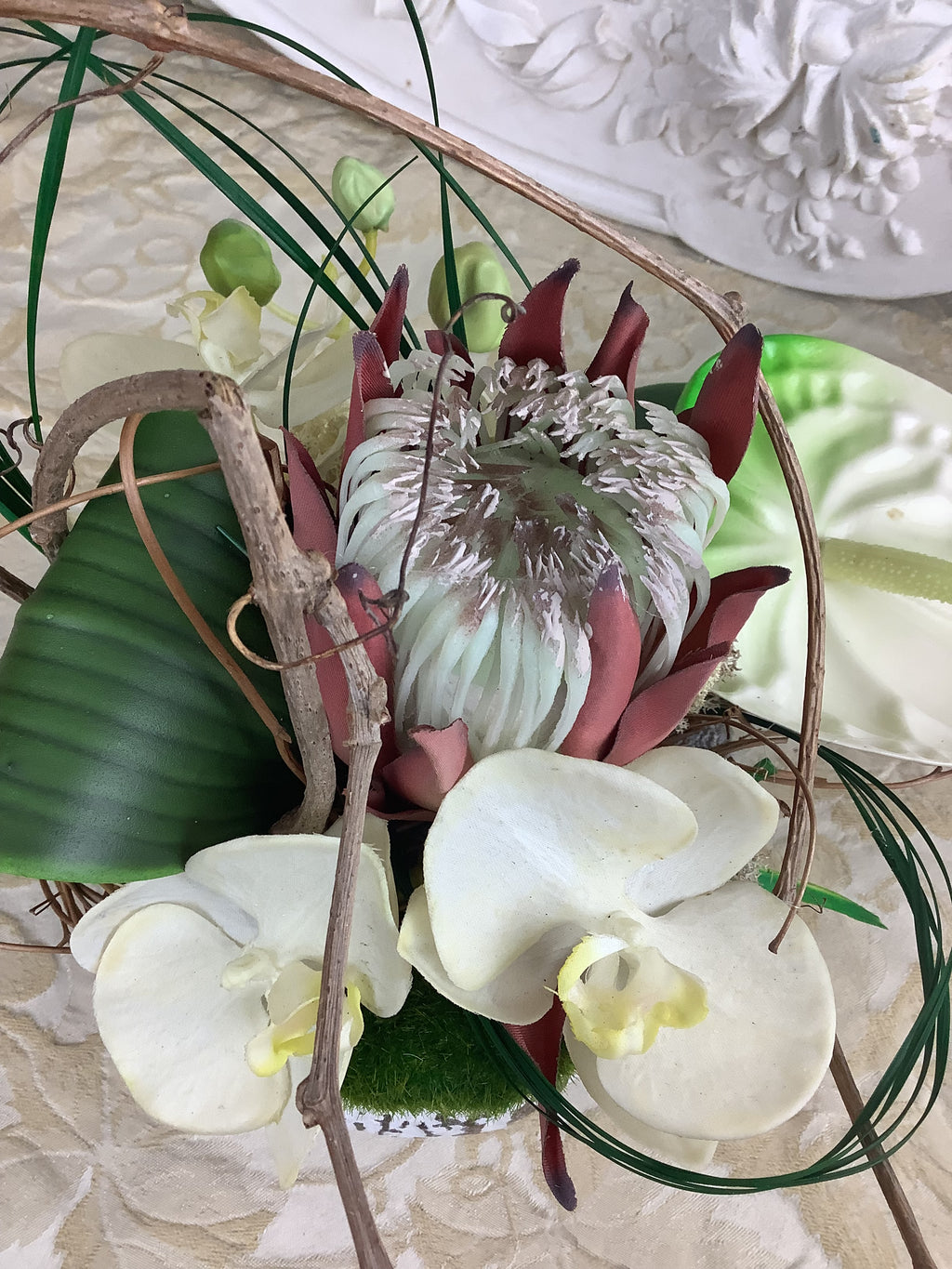 Creation Artisanale Composition Fleurs Artificielles