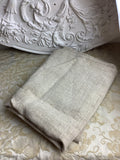 Coupon de toile ancienne en chevrons – Charme rustique d’autrefois- Ref 188