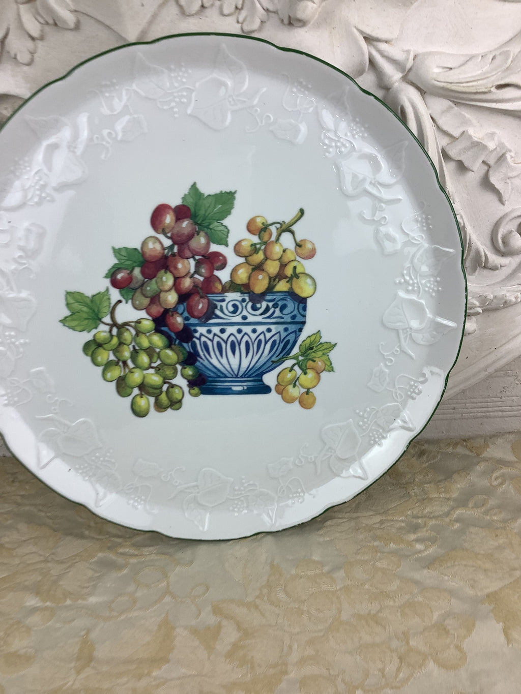 Ancien Grand Plat rond en Porcelaine de Limoges France