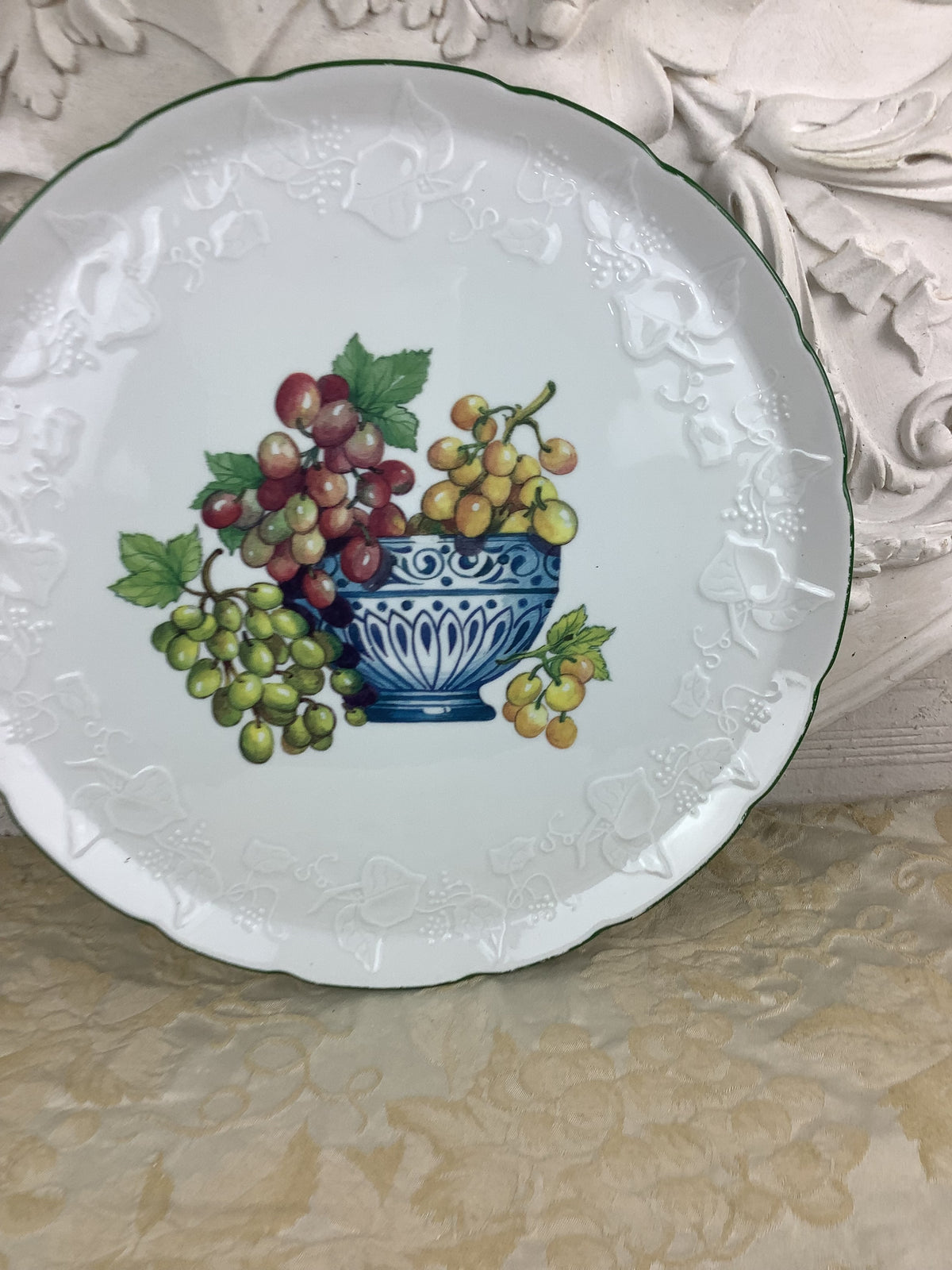 Ancien Grand Plat rond en Porcelaine de Limoges France