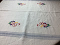 Nappe ancienne en lin style champêtre