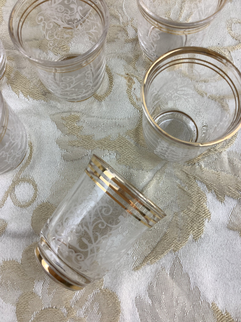 6 Petits verres Vintage