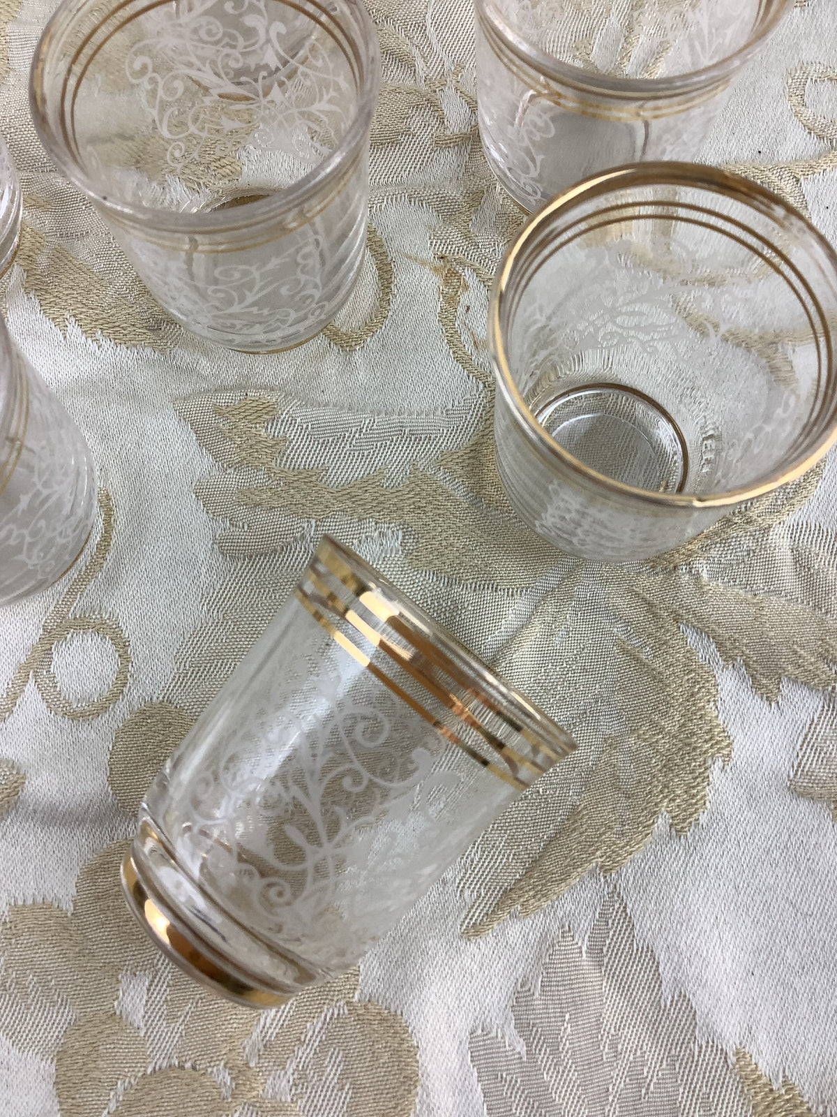 6 Petits verres Vintage