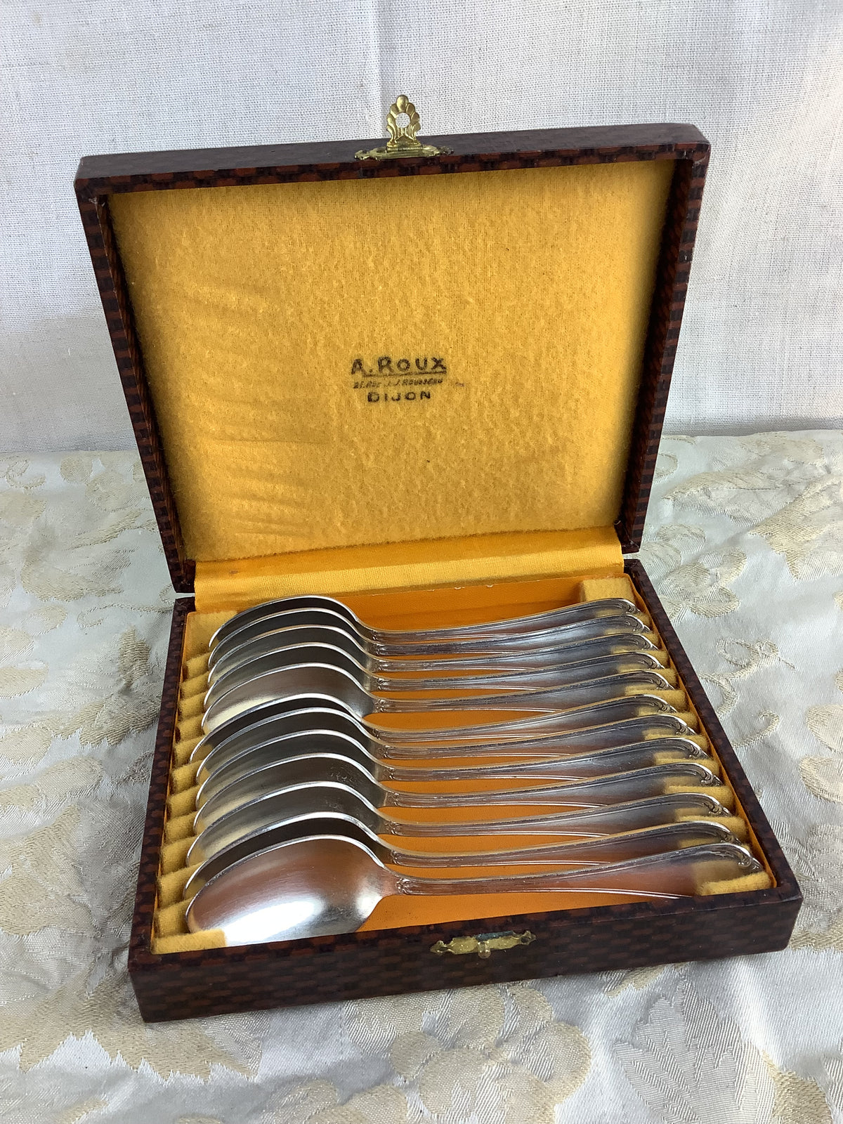 Coffret 12 petites cuillères anciennes