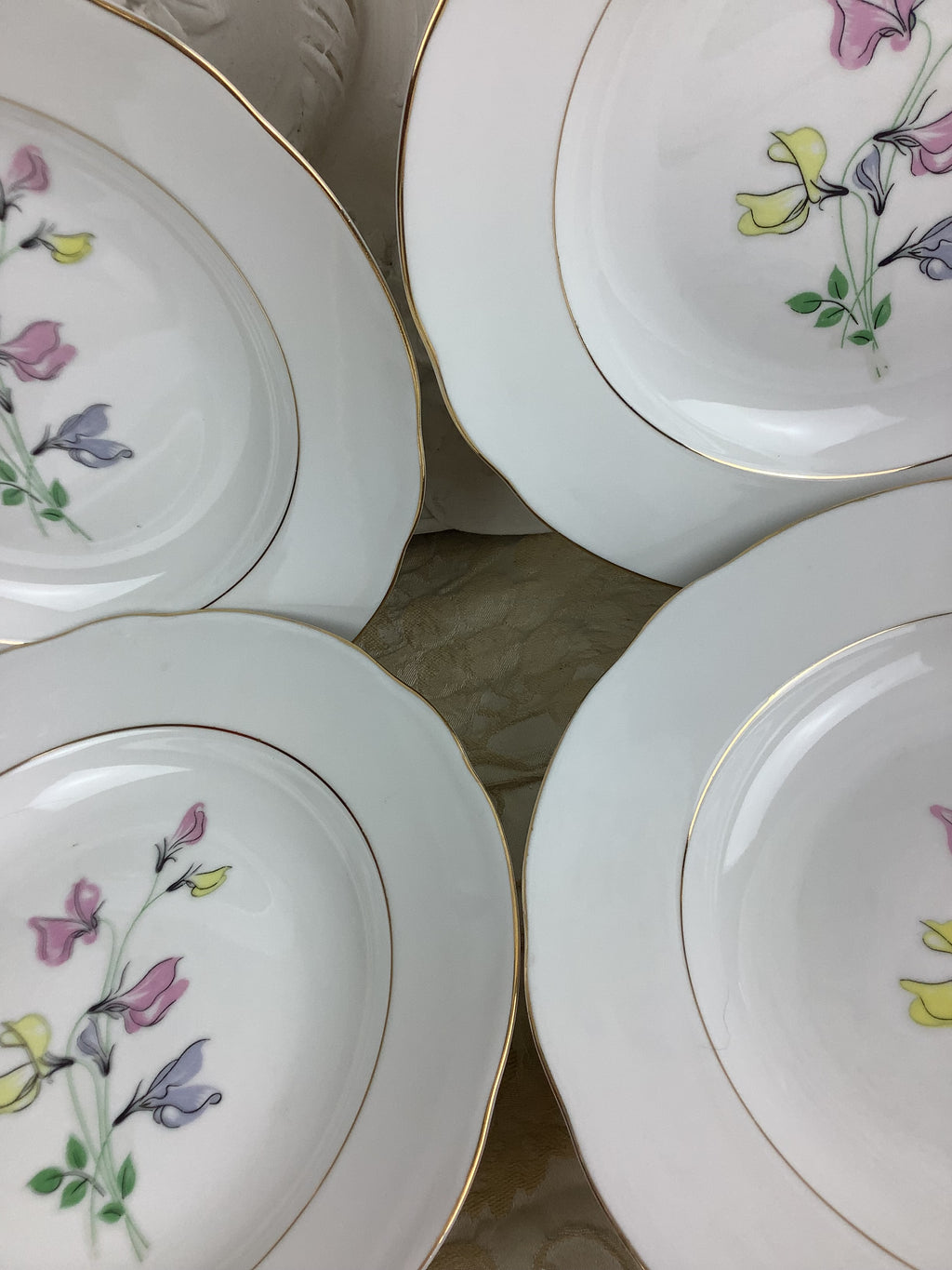 6 Assiettes creuses anciennes Porcelaine Limoges France