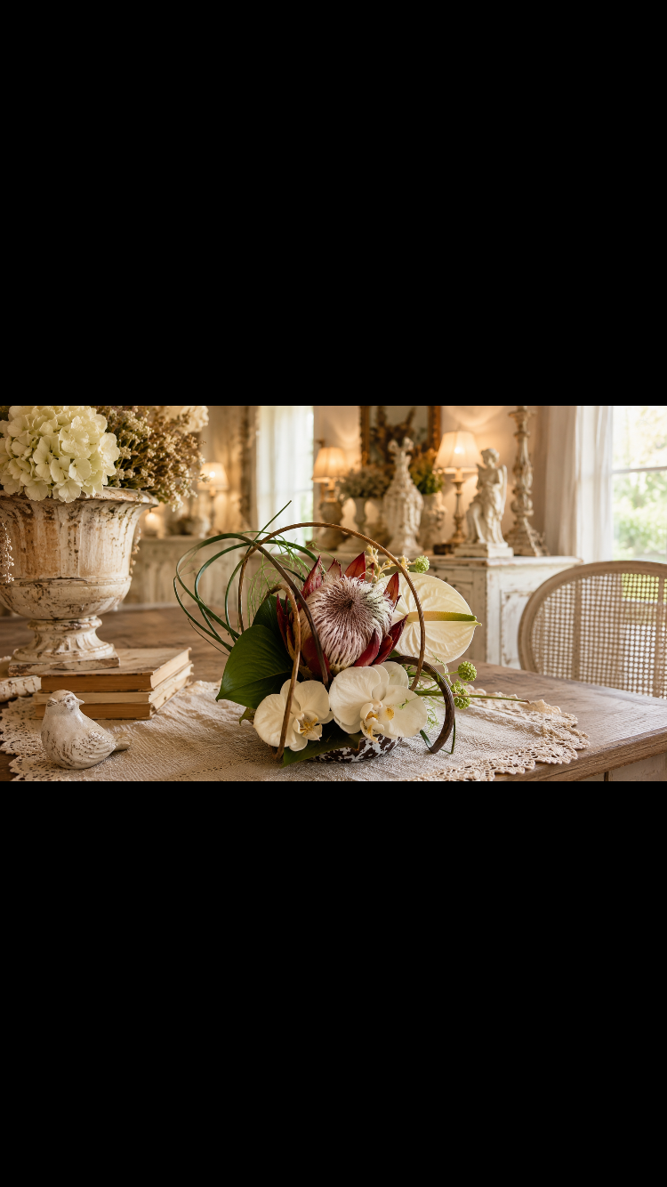Creation Artisanale Composition Fleurs Artificielles