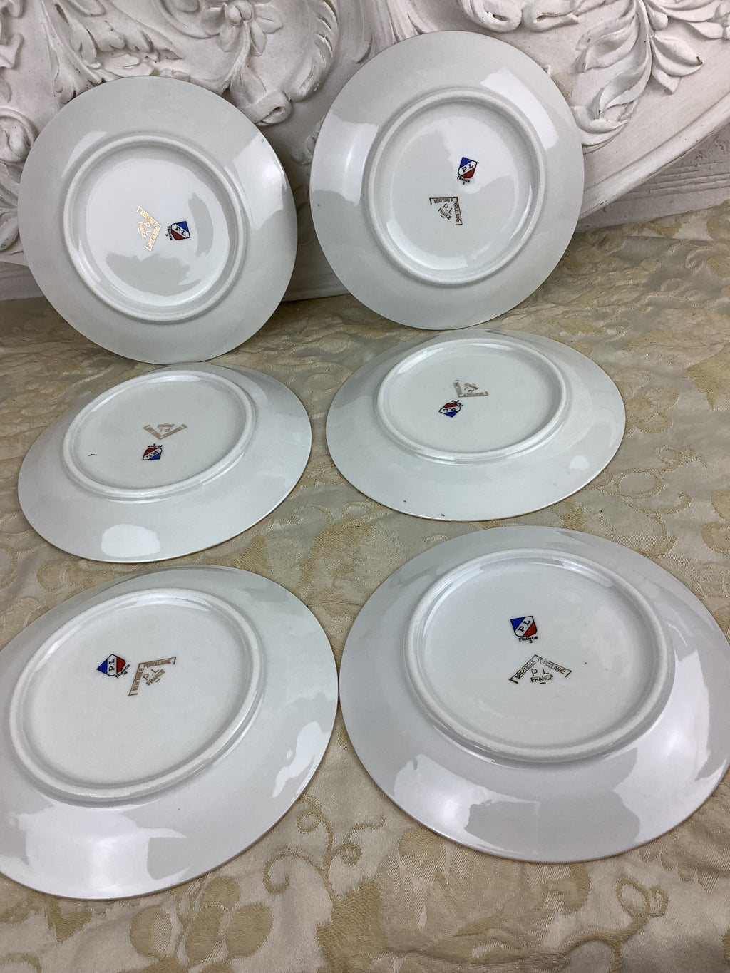 6 Assiettes à dessert anciennes en Porcelaine de Limoges France