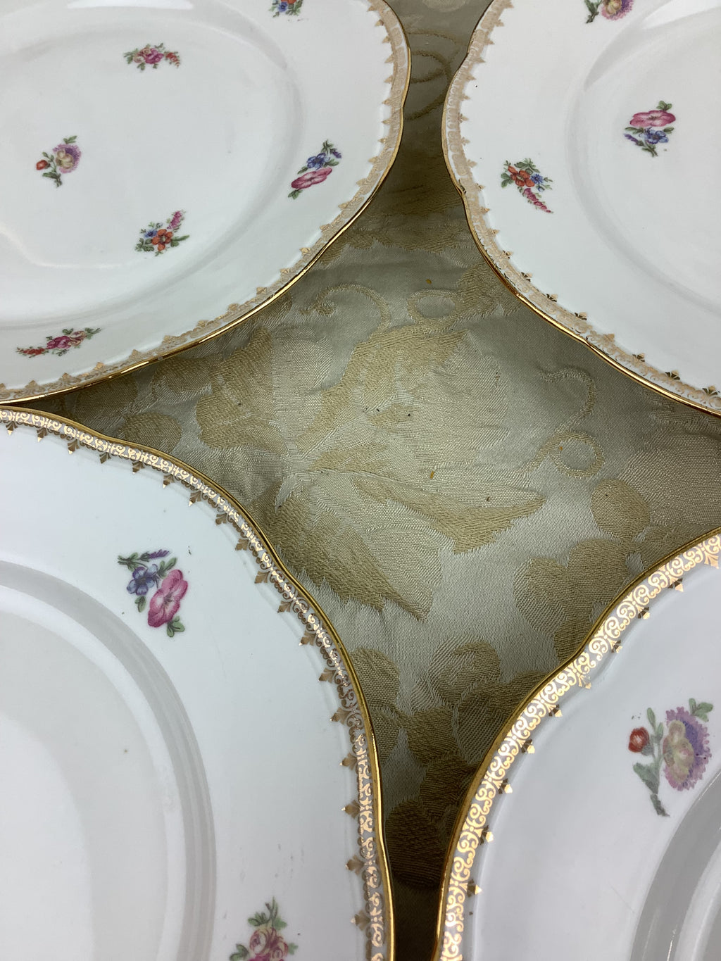 6 Assiettes plates anciennes Porcelaine Limoges France