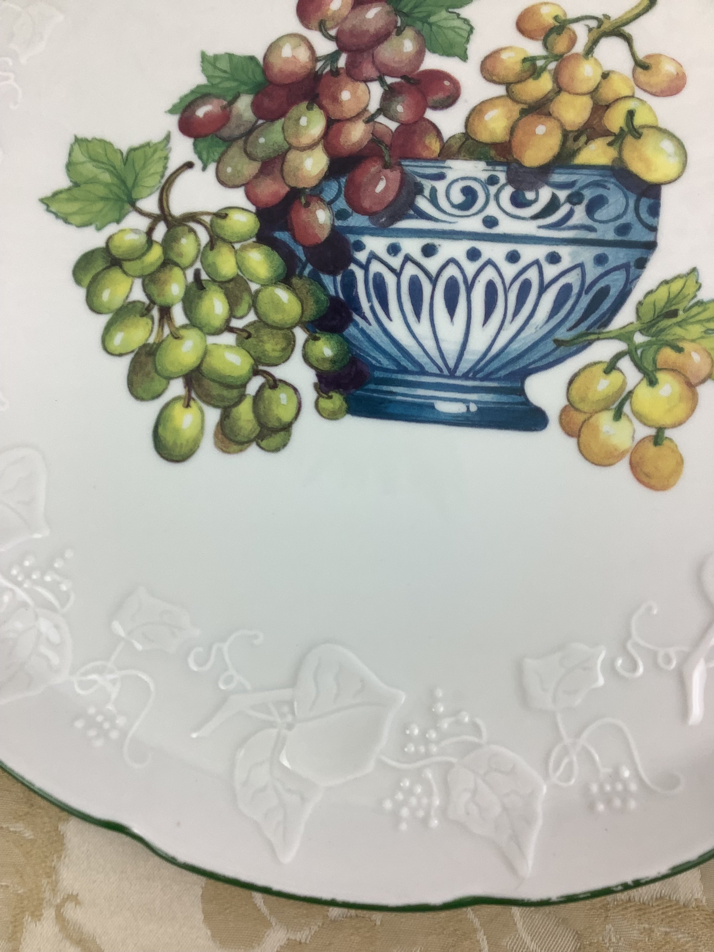 Ancien Grand Plat rond en Porcelaine de Limoges France