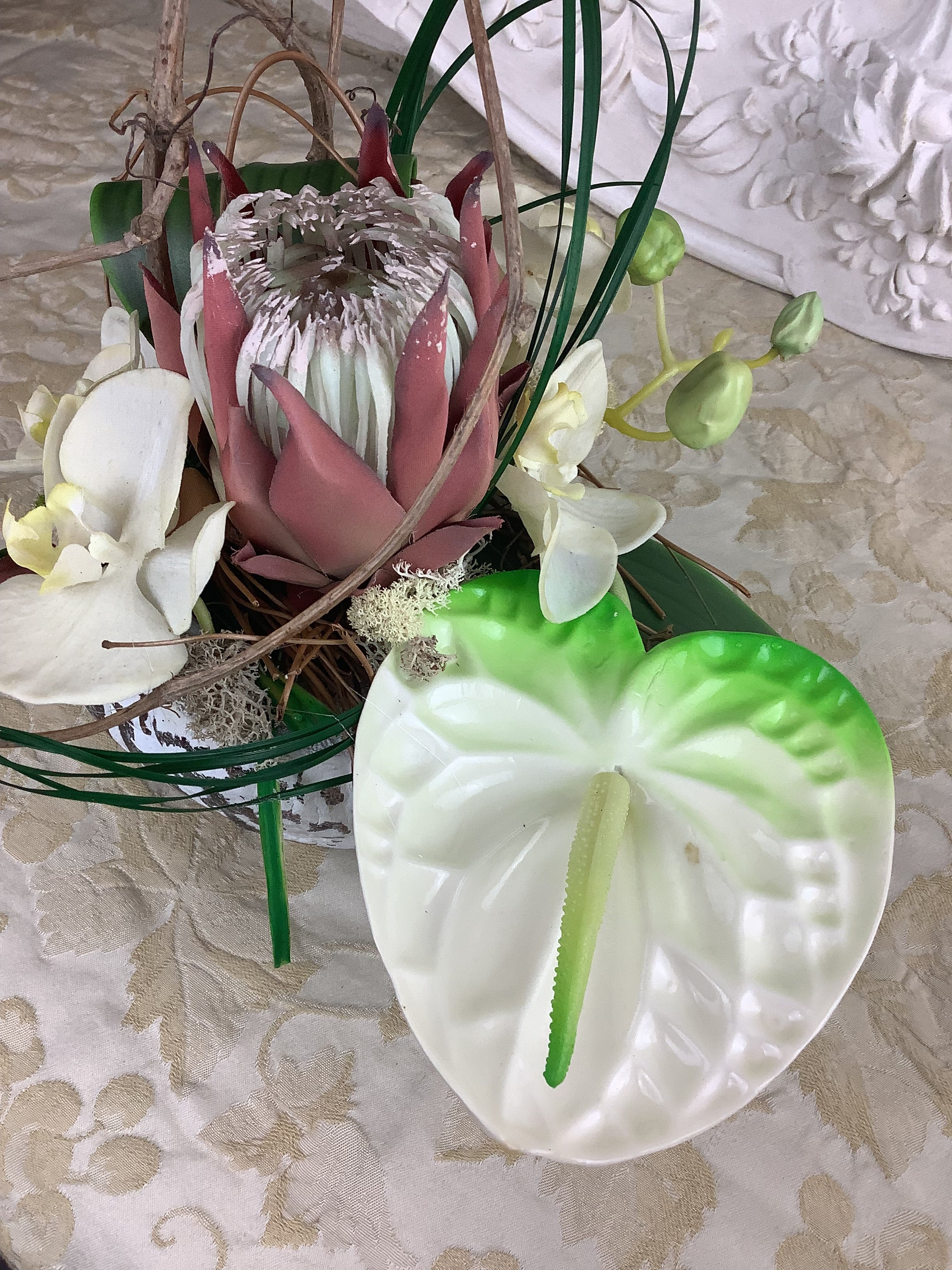 Creation Artisanale Composition Fleurs Artificielles