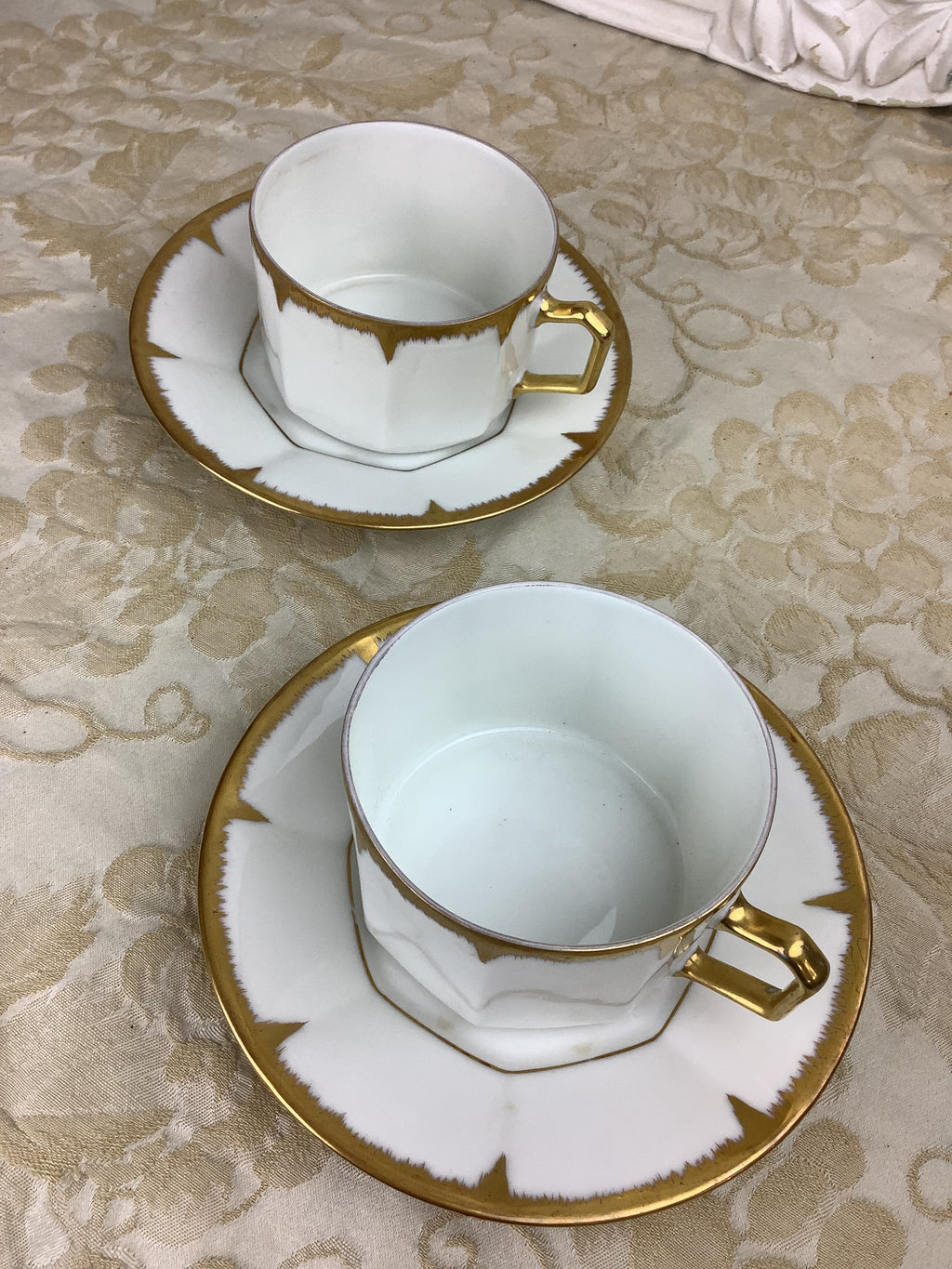 Duo de Tasses et soucoupes Porcelaine France -Ref 25s