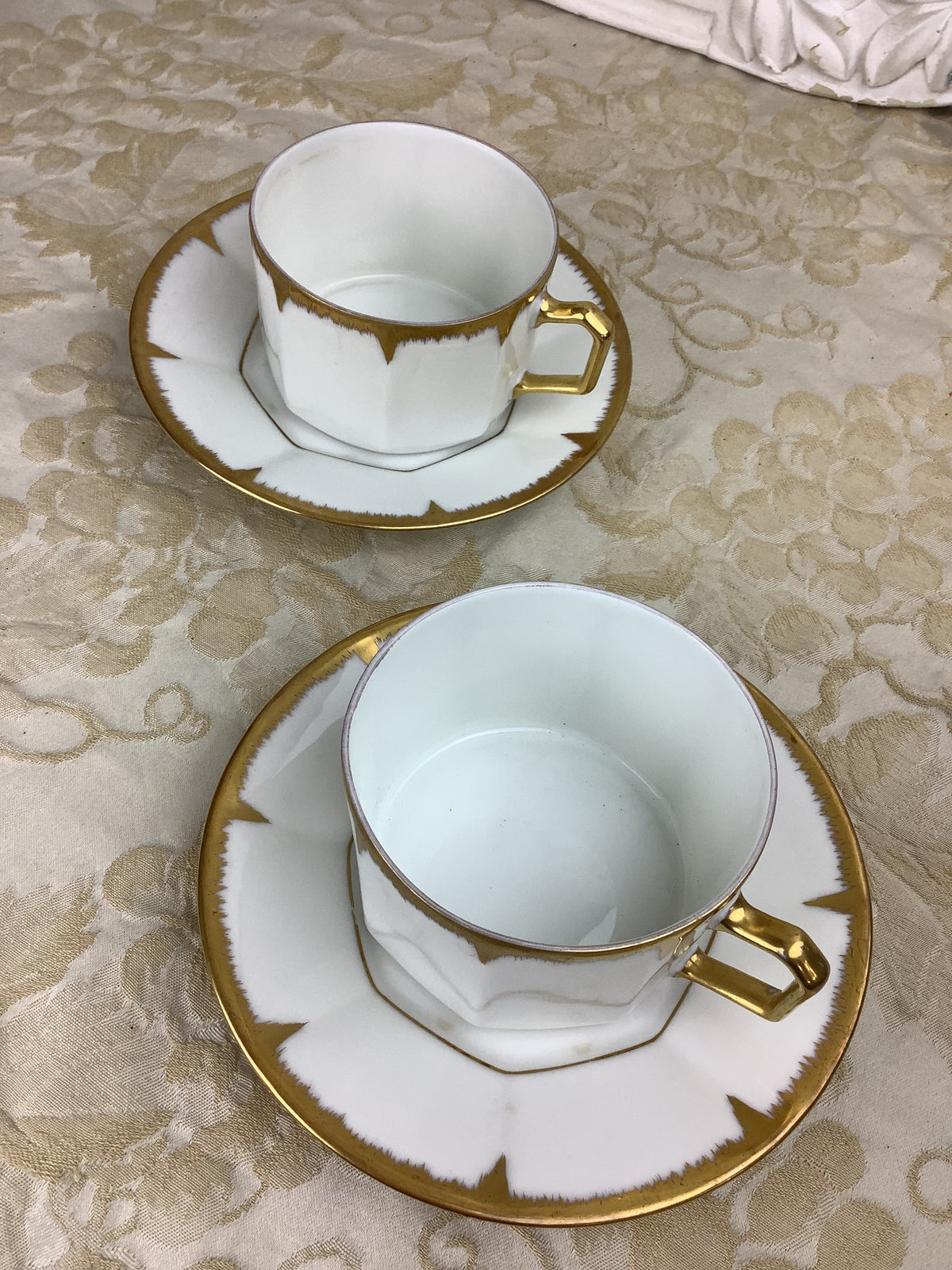 Duo de Tasses et soucoupes Porcelaine France -Ref 25s