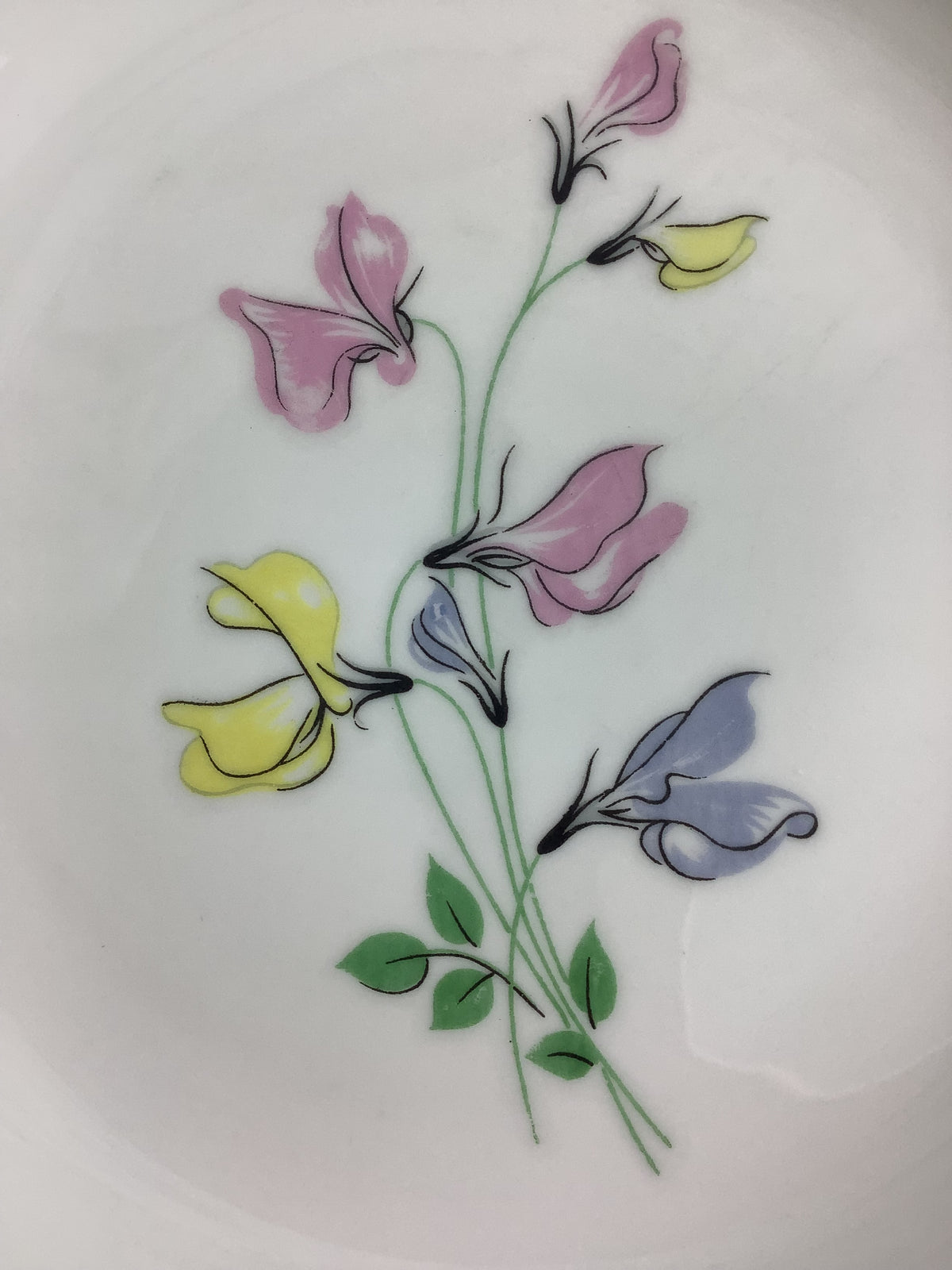 6 Assiettes plates anciennes Porcelaine de Limoges France