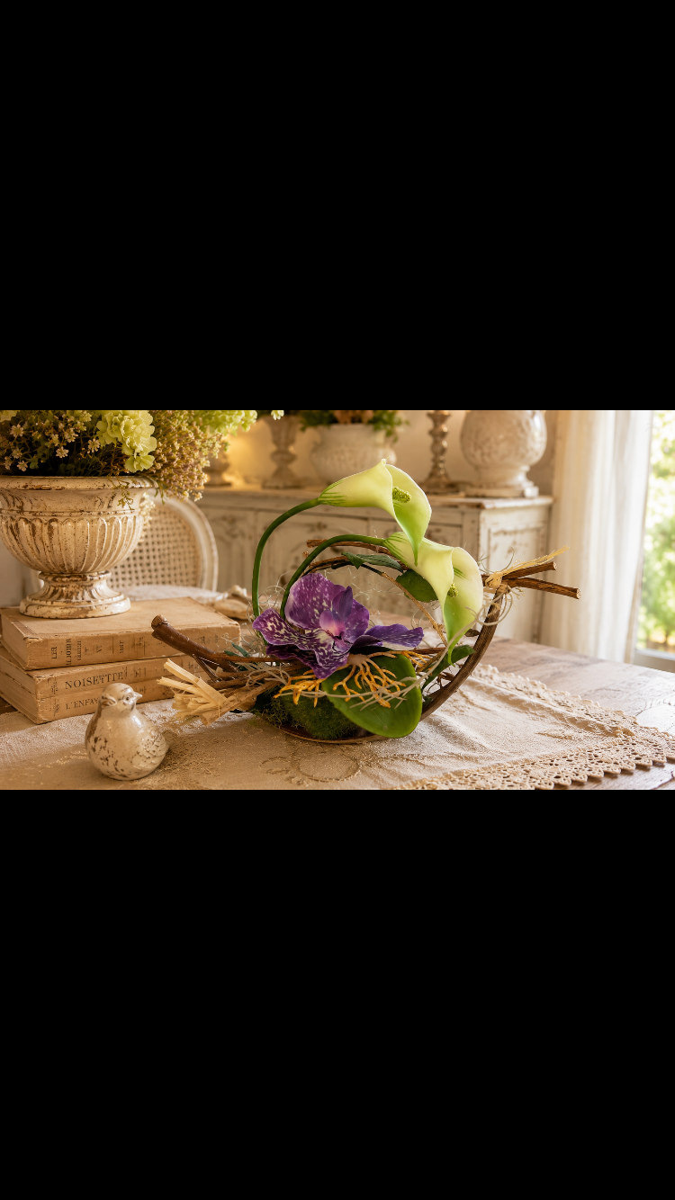 Création Artisanale Composition florale artificielle