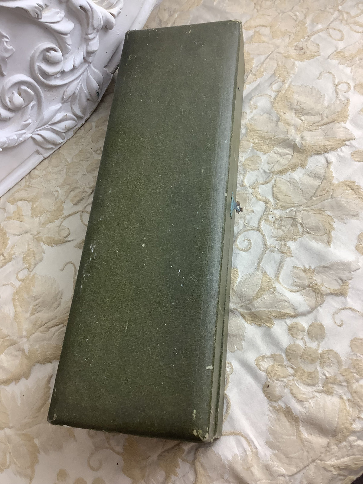 Louche ancienne en métal argenté, modèle vieux filet, avec écrin d’origine – Ref. 27K