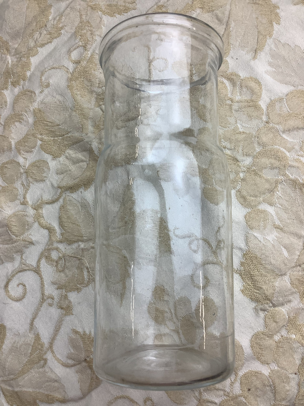 Ancien bocal en verre soufflé artisanal à bulles – Réf. 27Q