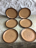 Lot de 6 assiettes à Dessert Sarreguemines France, grès La Bourgogne – Ref. 27G