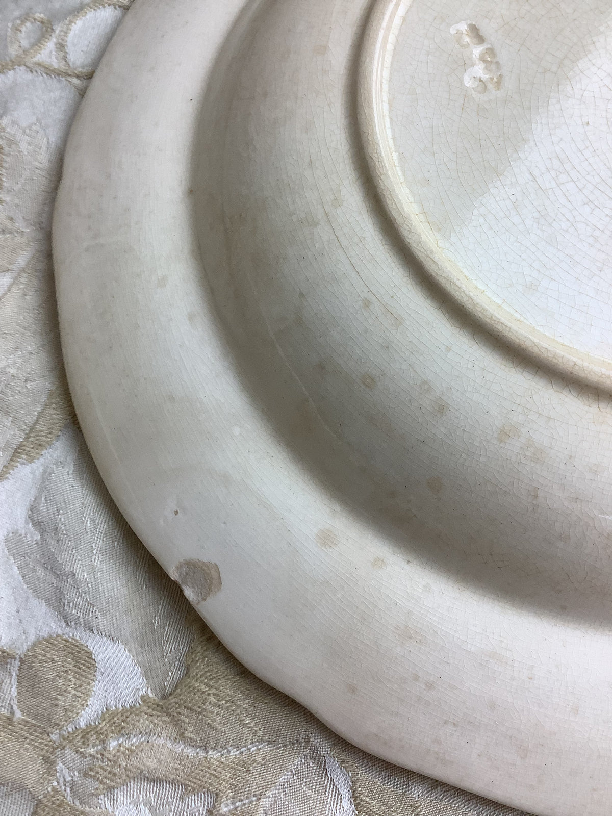 Lot de 6 assiettes creuses anciennes Villeroy & Boch, modèle Vieux Strasbourg – Réf. 27O