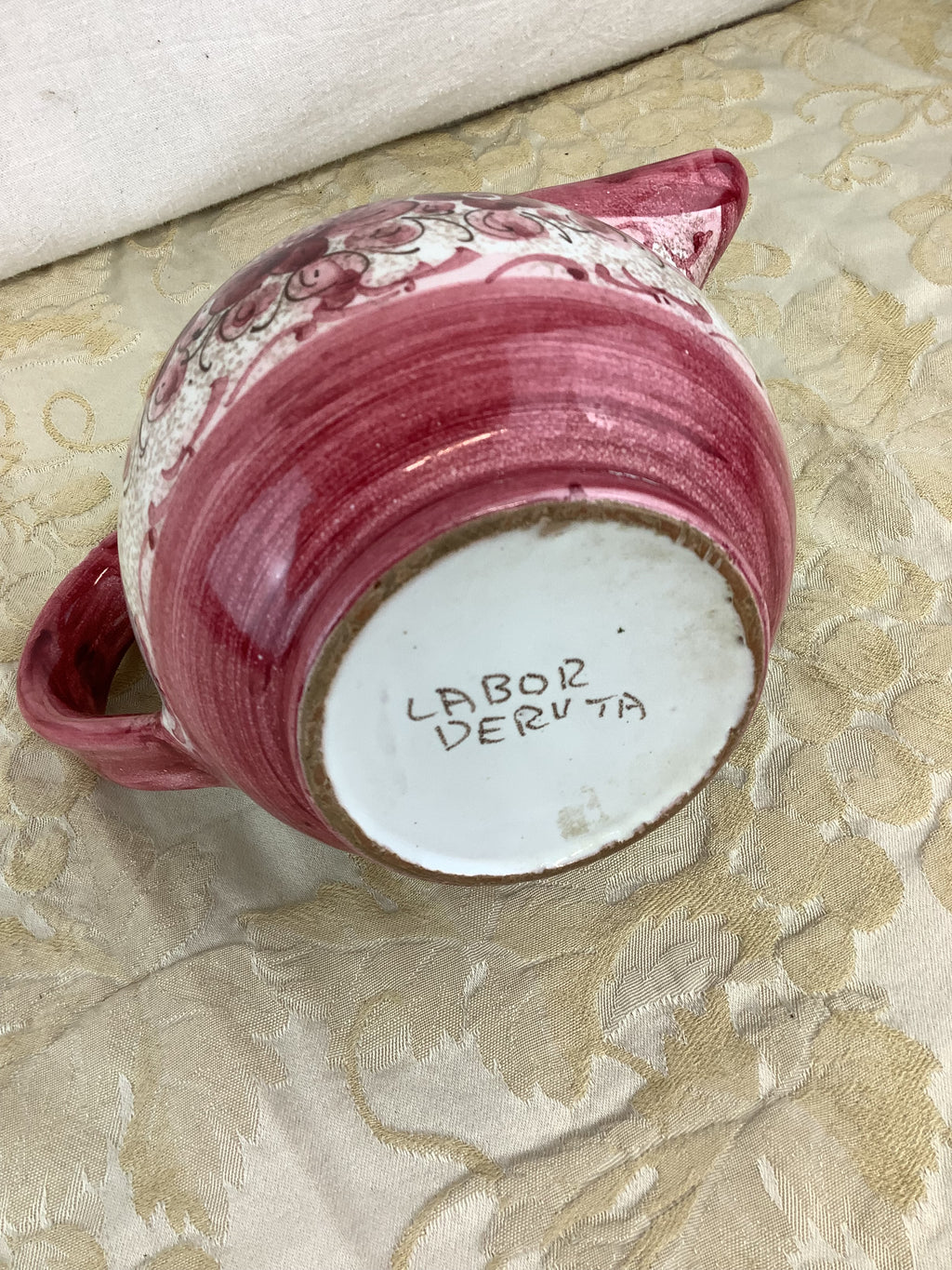 Petit pichet en céramique émaillée de Deruta, Italie – Réf. 11L
